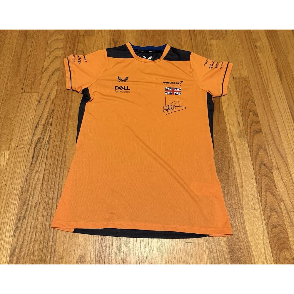 Castore Womens McLaren Formula One F1 Team Shirt, Size 10, Lando Norris, Stretch
